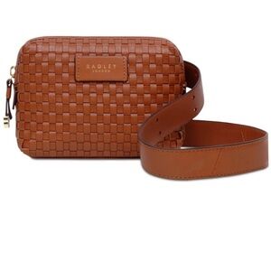 Radley London Weavers Way Brown Leather Belt Bag